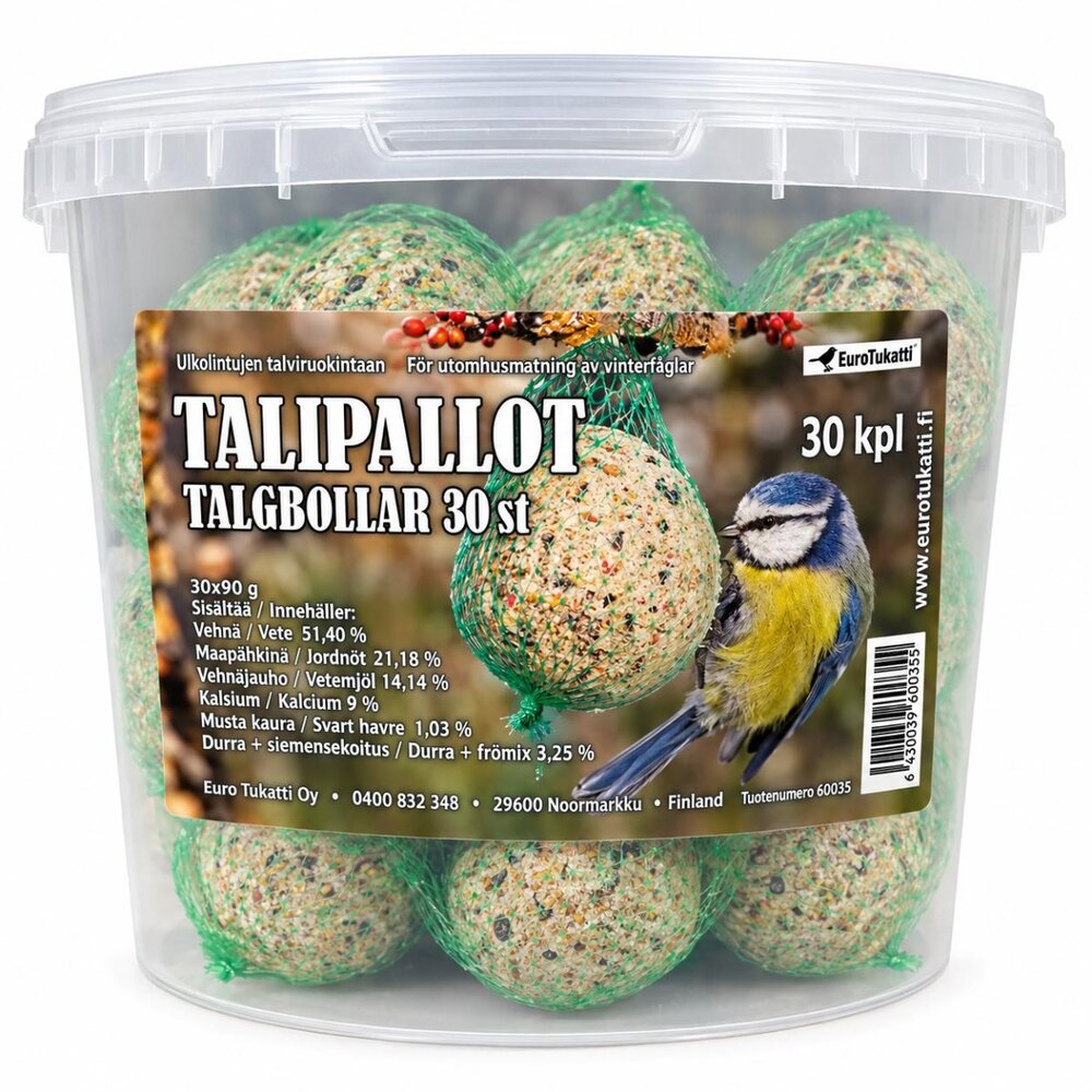 Talipalloämpäri 30 kpl